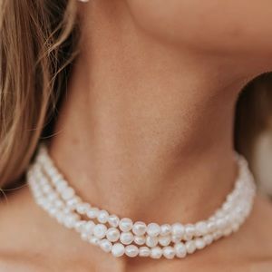 OCEAN FRESHWATER PEARL CHOKER